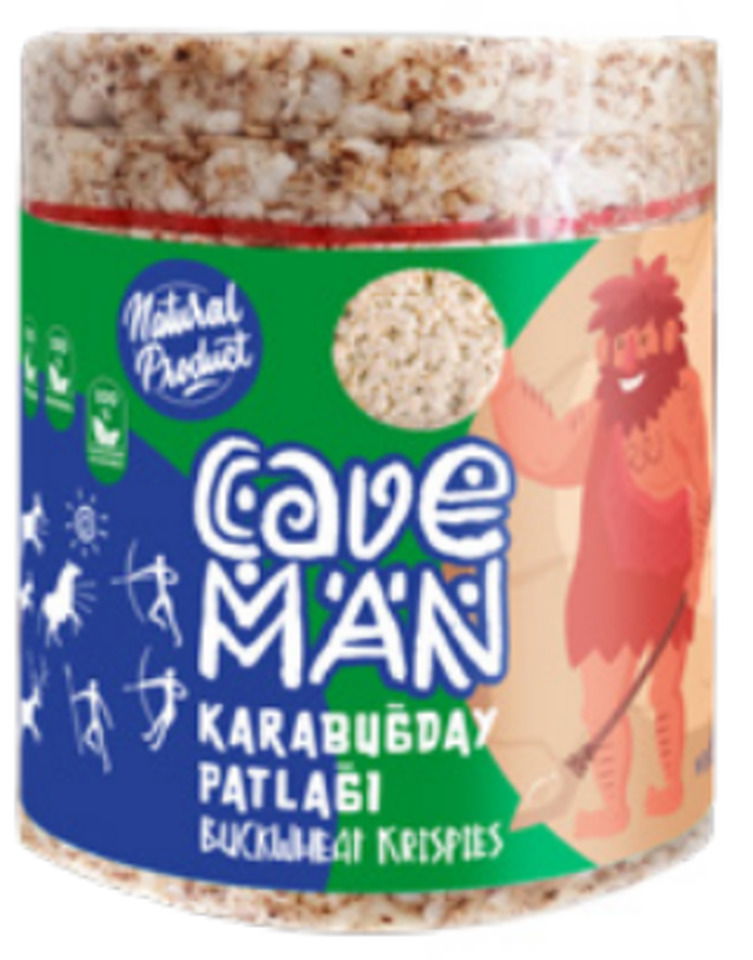 CAVEMAN KARA BUĞDAY PATLAĞI 60 GR